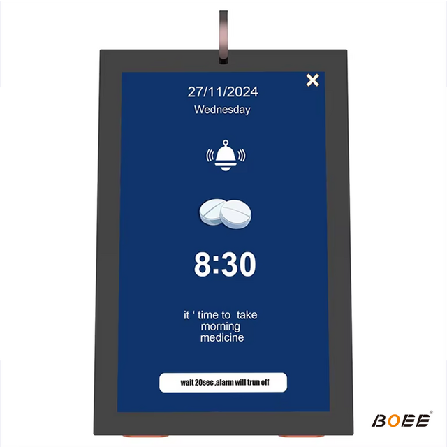 BOEE 10" Smart Calendar & Photo Frame: 30W Bluetooth Speaker, Custom Voice Alerts & Medication Reminder Hub for Home & Office