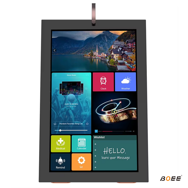 BOEE 10" Smart Calendar & Photo Frame: 30W Bluetooth Speaker, Custom Voice Alerts & Medication Reminder Hub for Home & Office