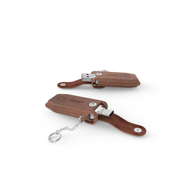 USB-Speicherstick Typ-C aus Leder