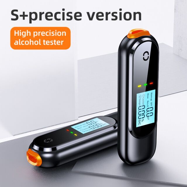 Tragbarer digitaler Alkoholtester für Atemalkohol, ABS-Profi-Qualität, 0,00-0,19 % BAC, CE FCC ROHS zertifiziert