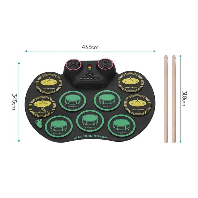 Ensemble de Batterie Électronique Portable Écologique en Silicone Durable pour Usage Domestique et Commercial avec Batterie Intégrée
