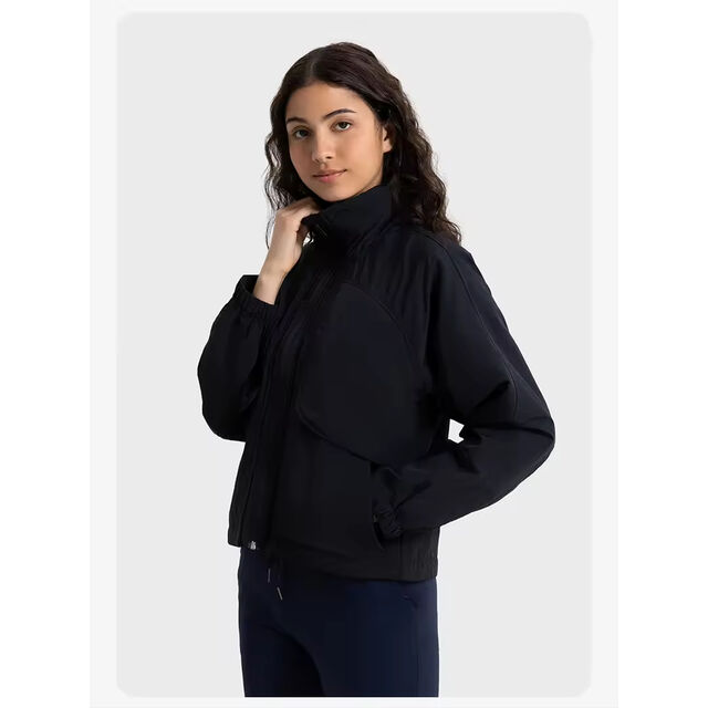 Veste Softshell pour Femme - Vêtements de Loisir Doux, Tenue de Yoga Active avec Fermeture Éclair, Veste d'Extérieur Coupe-Vent et Imperméable Rose
