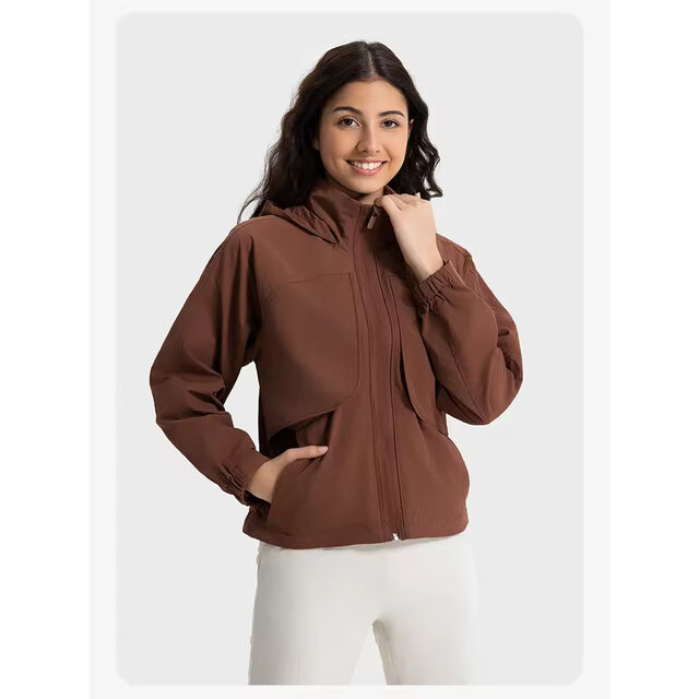 Veste Softshell pour Femme - Vêtements de Loisir Doux, Tenue de Yoga Active avec Fermeture Éclair, Veste d'Extérieur Coupe-Vent et Imperméable Rose