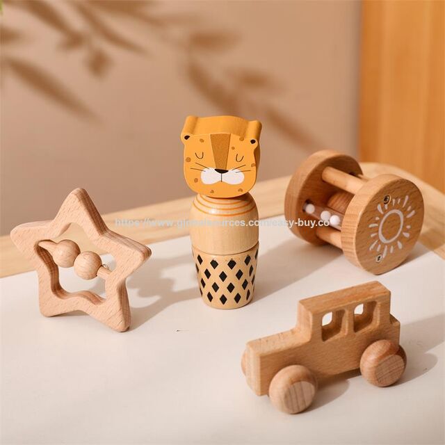 Conjuntos de Brinquedos para Bebê de Alta Qualidade, Conjuntos de Brinquedos de Silicone para Bebê, Chocalhos para Bebê, Caixa de Presente Unissex