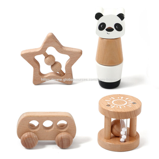 Conjuntos de Brinquedos para Bebê de Alta Qualidade, Conjuntos de Brinquedos de Silicone para Bebê, Chocalhos para Bebê, Caixa de Presente Unissex