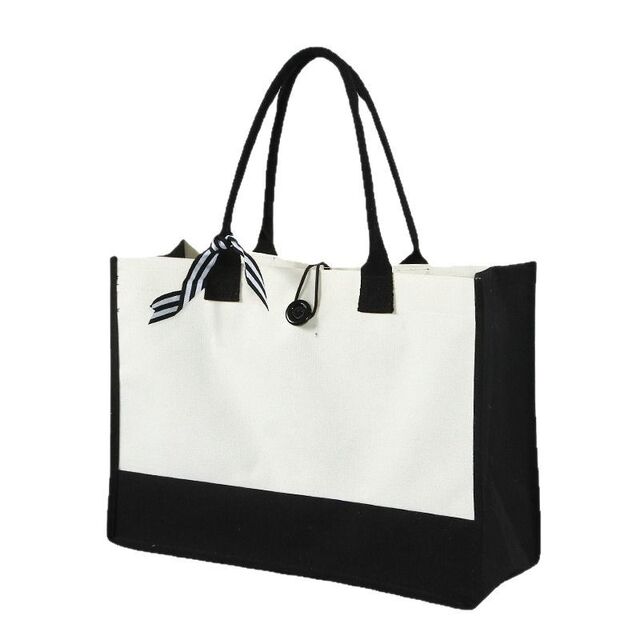 Customized canvas tote bag advertising hand-held cotton and linen shopping bag