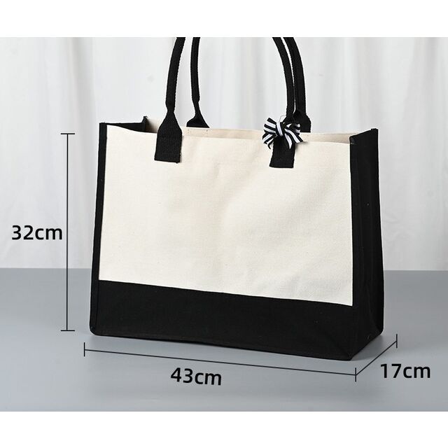 Customized canvas tote bag advertising hand-held cotton and linen shopping bag