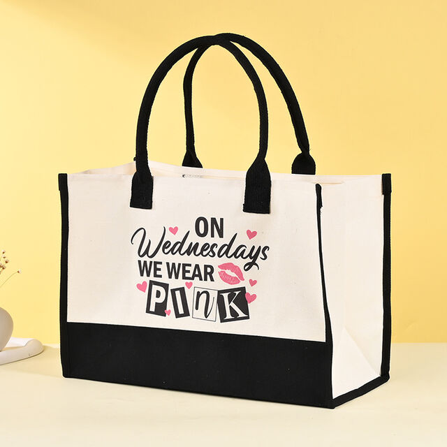 Customized canvas tote bag advertising hand-held cotton and linen shopping bag