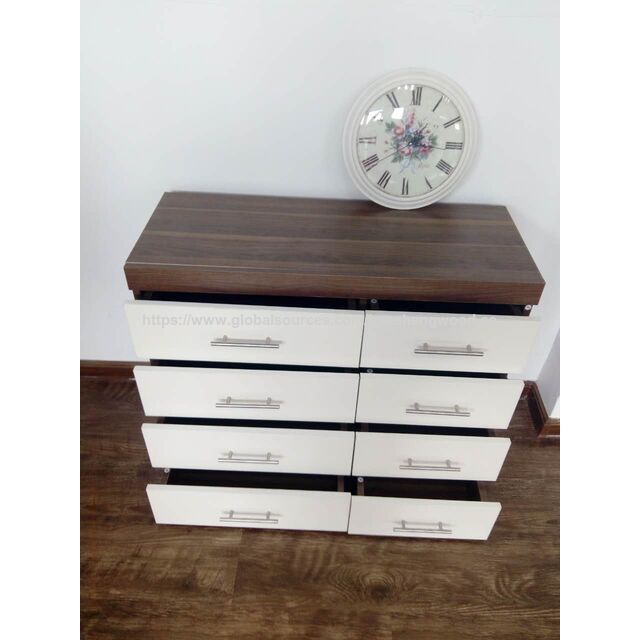 Cômoda Moderna Simples para Quarto, Armário de Armazenamento para Sala de Estar Contra a Parede
