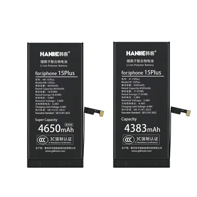 Direct Usine : Nouvelle Batterie Haute Tension & Haute Capacité 0 Cycle pour iPhone 15 Plus, Pas de Pop-ups lors du Diagnostic