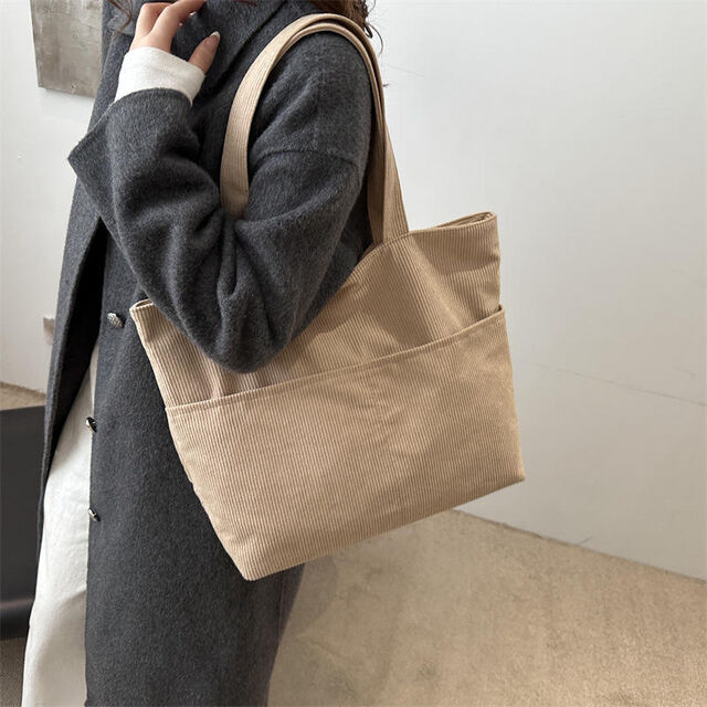 Neue heiße Verkaufs-hochwertige Leinwand-wiederverwendbare Reißverschluss-Extra-große Mode-einfache Retro-Einkaufstasche Damenhandtaschen