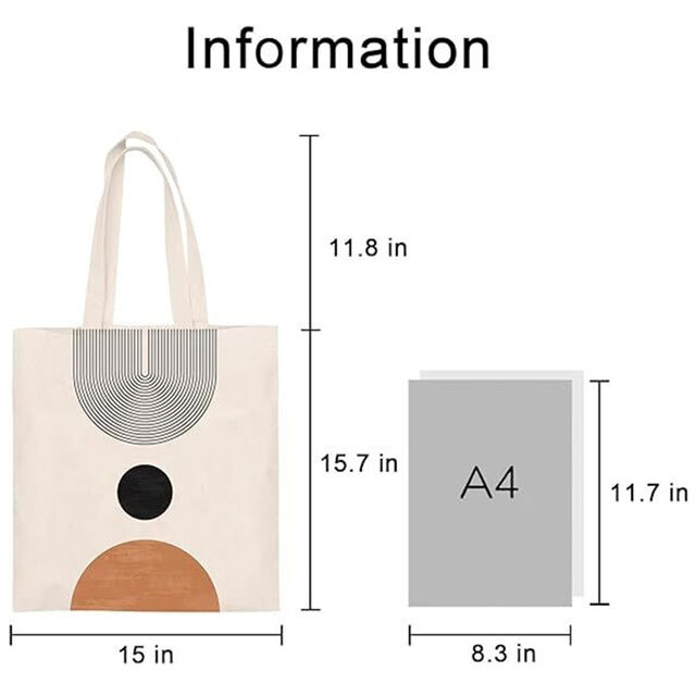 Großhandel Custom Logo Baumwoll-Canvas-Tasche Personalisierte Einfache Einkaufstasche Offener Verschluss für Sommer Sublimation Blanko-Tragetasche