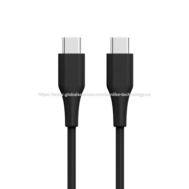 Wholesale GRS USB A to C and C to C cable with RTPE plug environment-friendly material for type C port devices
