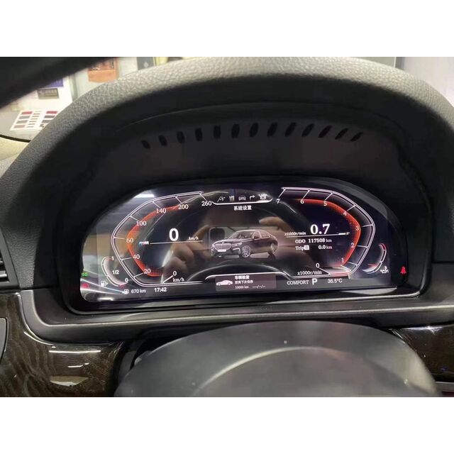 لوحة عدادات رقمية LCD للسيارة، لوحة القيادة، قمرة القيادة، مقياس السرعة لسيارات BMW الفئة الخامسة E60 E61