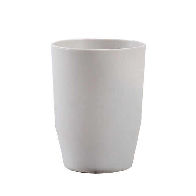 Tasse de bain de bouche minimaliste et propre en plastique pour hôtel, prix usine