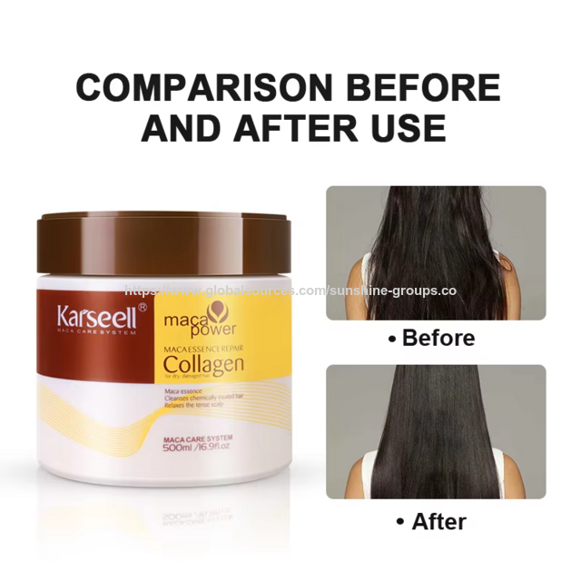 ماسك شعر كيراتين احترافي مرطب لتمليس الشعر، علامة تجارية خاصة