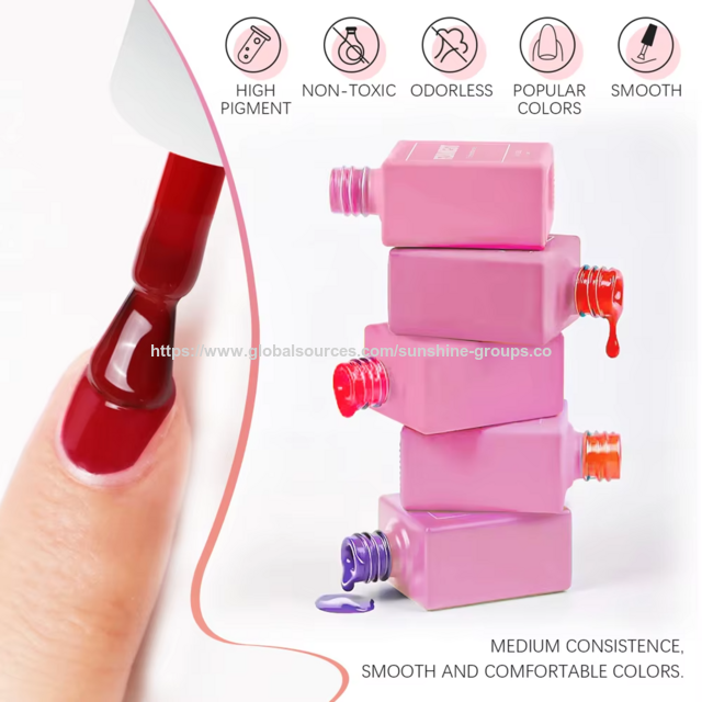 Esmalte em Gel para Unhas UV, Verniz, Conjunto de Gel para Unhas, Resina UV Neon, Gel com Glitter UV personalizável com esmalte incolor e sem odor