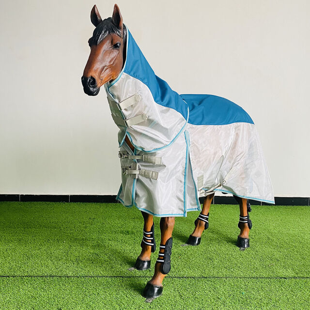 Fabricant OEM Couverture d'équitation d'été respirante en mesh anti-mouches - Couverture durable avec protection UV pour l'équitation