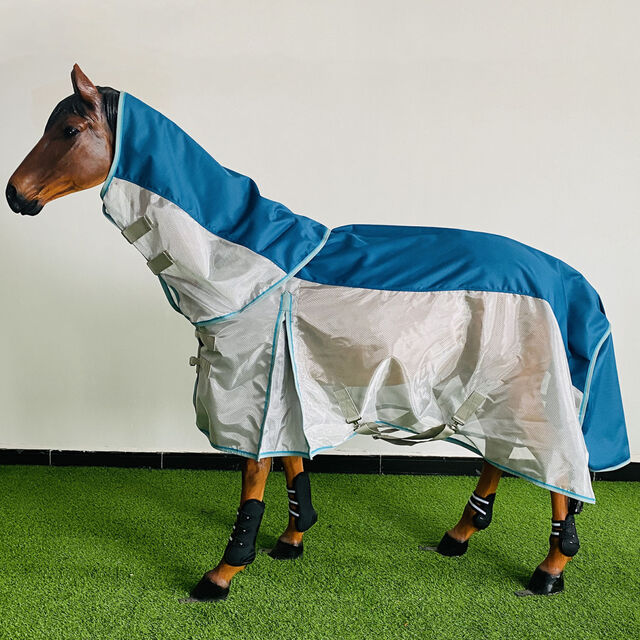 Fabricant OEM Couverture d'équitation d'été respirante en mesh anti-mouches - Couverture durable avec protection UV pour l'équitation