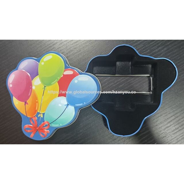Fröhliche Ballonförmige Blechdose für Kindergeschenke