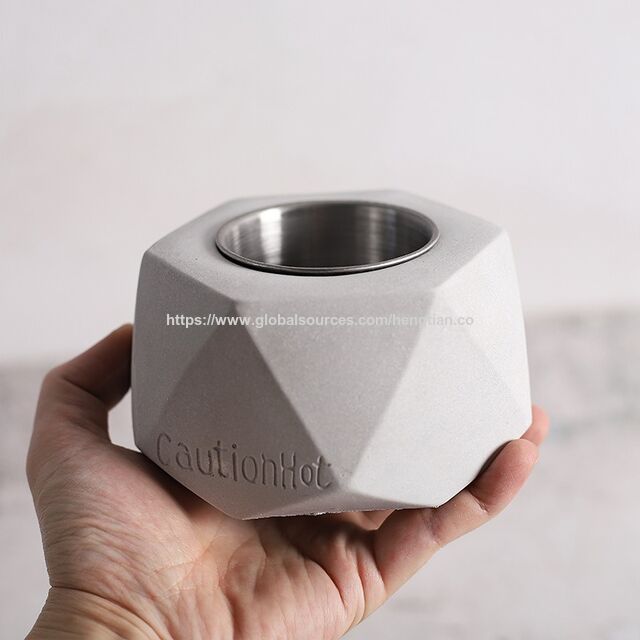 Mini Lareira de Mesa: Aquecedor de Álcool com Chama Real - Lareira Criativa em Forma de Diamante para Interior/Exterior