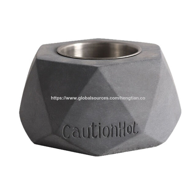 Mini Lareira de Mesa: Aquecedor de Álcool com Chama Real - Lareira Criativa em Forma de Diamante para Interior/Exterior