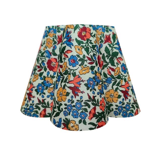 Coque de Lampe de Bureau Personnalisée en PP, Fleur à Cinq Pétales, Étude, Abat-jour en Tissu Détachable