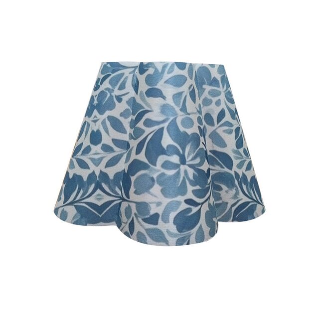 Coque de Lampe de Bureau Personnalisée en PP, Fleur à Cinq Pétales, Étude, Abat-jour en Tissu Détachable