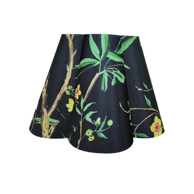 Coque de Lampe de Bureau Personnalisée en PP, Fleur à Cinq Pétales, Étude, Abat-jour en Tissu Détachable
