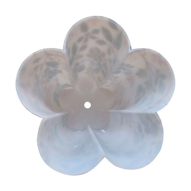 Coque de Lampe de Bureau Personnalisée en PP, Fleur à Cinq Pétales, Étude, Abat-jour en Tissu Détachable