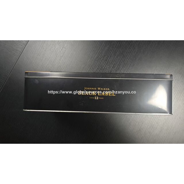 Hochwertige Geschenkkiste aus Blech mit "Striding Man" Prägung