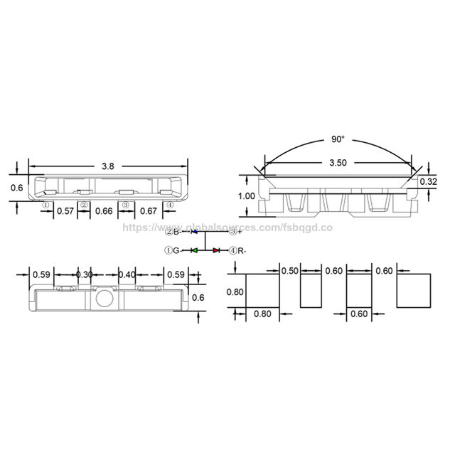 Factory Wholesale SMD LED Chip RGB Yellow Lamp Beads