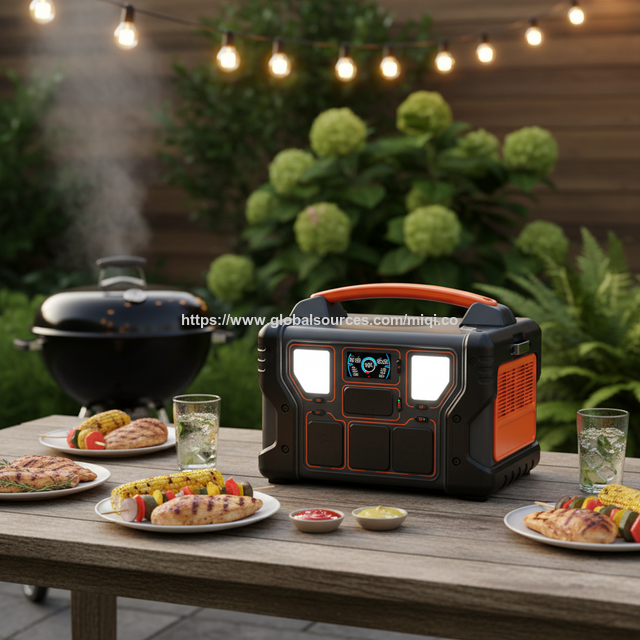 Alimentation de stockage d'énergie OEM 1,2 kW UPS LiFePO4 portable 1000W 1200W générateur solaire onduleur station d'alimentation pour camping