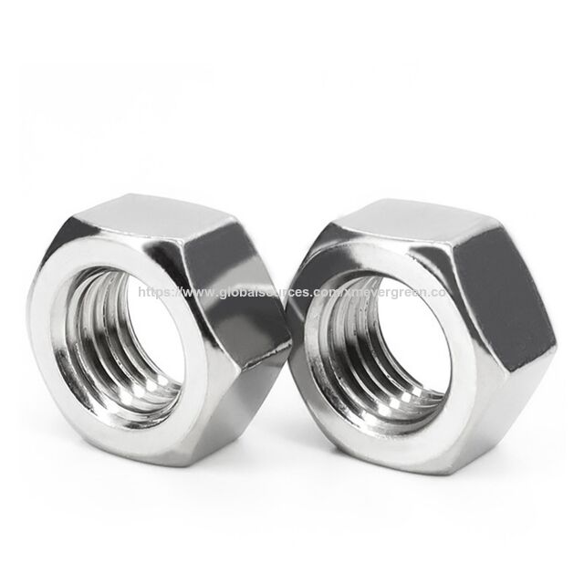 Tuercas de Perno Hexagonal de Acero Inoxidable 304, Surtido de Tuercas Roscadas Métricas M4 a M24, Juego de Tuercas de Bloqueo de Alta Resistencia