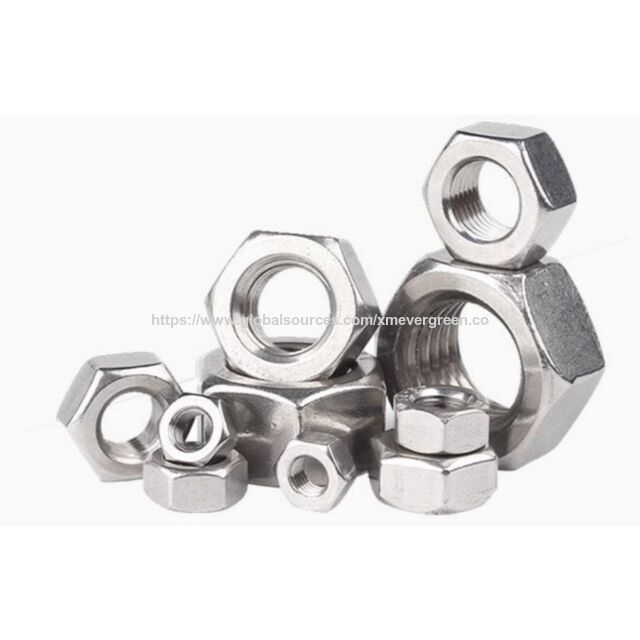 Tuercas de Perno Hexagonal de Acero Inoxidable 304, Surtido de Tuercas Roscadas Métricas M4 a M24, Juego de Tuercas de Bloqueo de Alta Resistencia