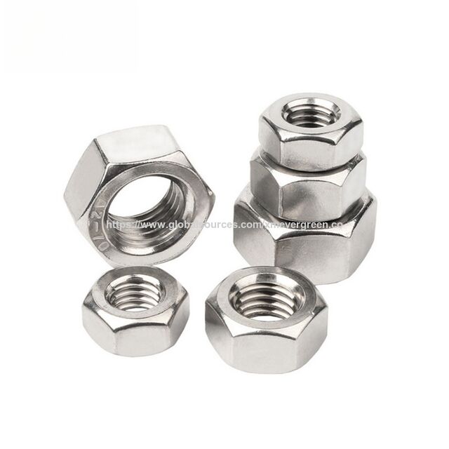 Tuercas de Perno Hexagonal de Acero Inoxidable 304, Surtido de Tuercas Roscadas Métricas M4 a M24, Juego de Tuercas de Bloqueo de Alta Resistencia