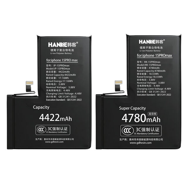Direct Usine : Nouvelle Batterie Haute Tension & Haute Capacité 0 Cycle pour iPhone 15 Pro Max, Pas de Pop-ups lors des Diagnostics
