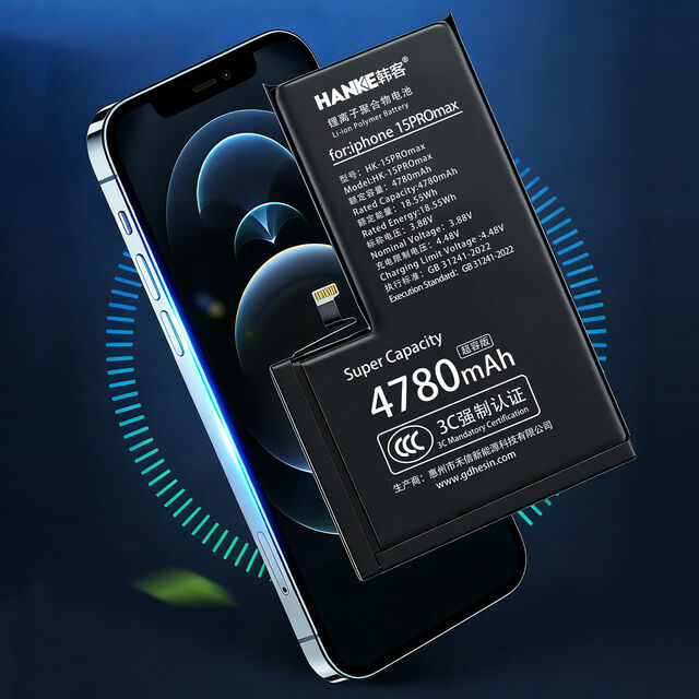 Direct Usine : Nouvelle Batterie Haute Tension & Haute Capacité 0 Cycle pour iPhone 15 Pro Max, Pas de Pop-ups lors des Diagnostics