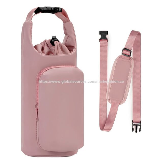 Hot Sale Outdoor Sports Water Bottle Carrier Bag, Portable Insulated Bottle Pouch with Handle & Adjustable Strap, Universal Therma