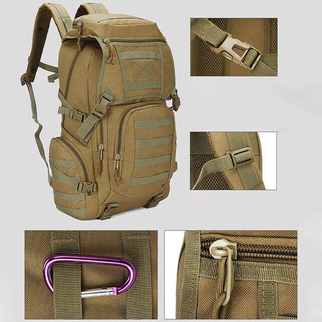 Tactical Backpack Hiking Backpack Camping Backpack Outdoor Travel Backpack Camouflage MOLLE System for Men Women
