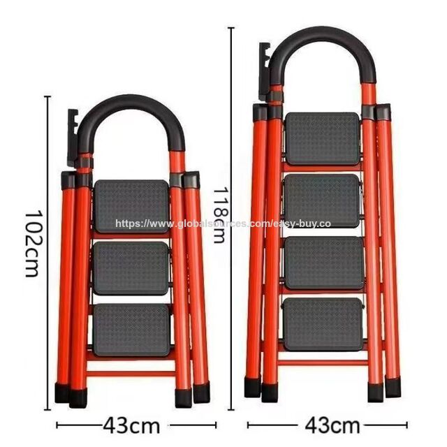 Household telescopic ladder outdoor telescopic ladder anti-pinch design anti-slip mat Telescopic ladders