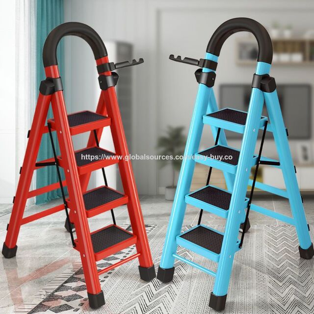 Household telescopic ladder outdoor telescopic ladder anti-pinch design anti-slip mat Telescopic ladders