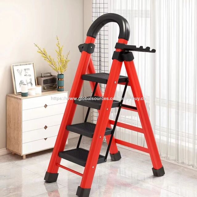 Household telescopic ladder outdoor telescopic ladder anti-pinch design anti-slip mat Telescopic ladders