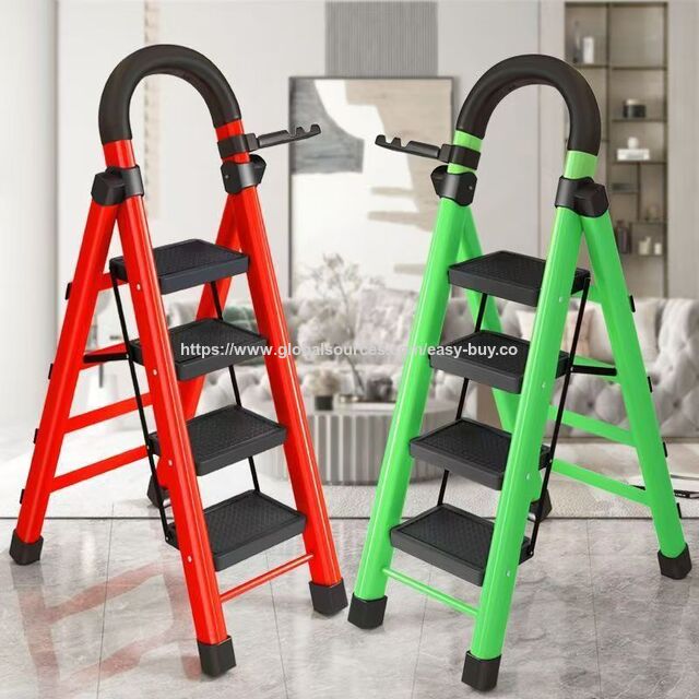 Household telescopic ladder outdoor telescopic ladder anti-pinch design anti-slip mat Telescopic ladders
