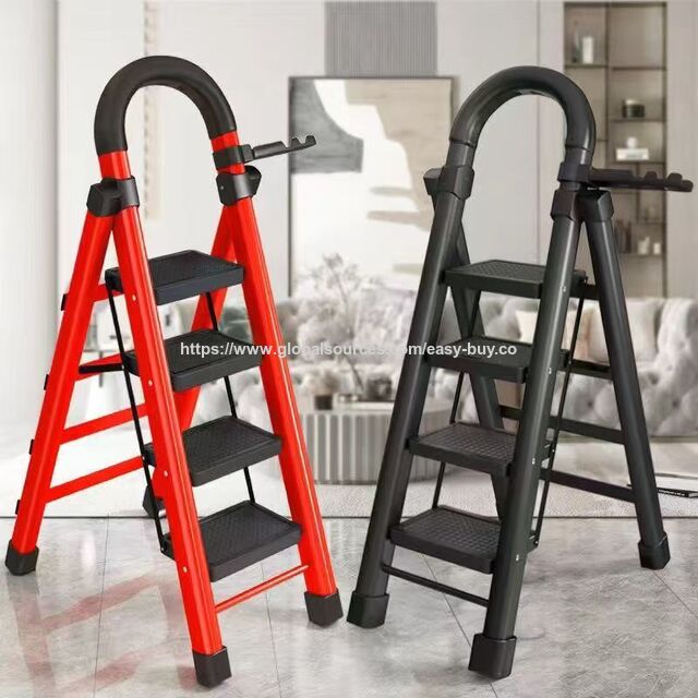 Household telescopic ladder outdoor telescopic ladder anti-pinch design anti-slip mat Telescopic ladders