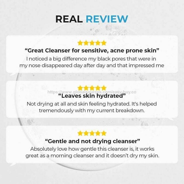 Facial cleansers Low pH Good Morning Gel Facial Cleanser for Sensitive Oil Control Balance Skin Anti Acne Face Wash