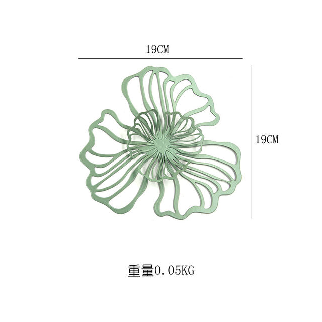 Decoração de Parede Pendurada em Metal Oco com Flores de Dupla Camada Multicolorida - Arte Floral de Ferro para Sala de Estar, Quarto, Hotel, Decoração de Casa