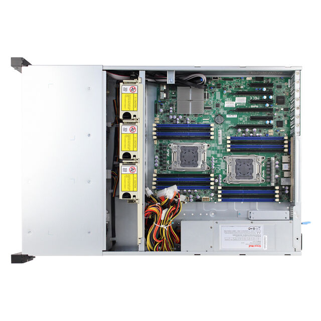 هيكل خادم Toploong M265-12 2U للبيع المباشر، 12*3.5 بوصة خليج HDD، مع مروحة ولوحة خلفية موسعة 12 جيجابايت للتخزين السحابي