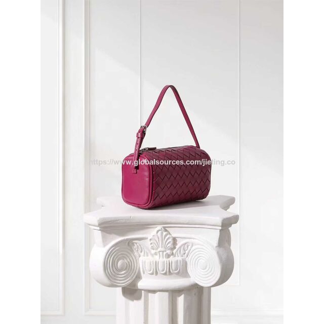 Wholesale Crocheted shoulder bag crocheted handbag braided bag woven leather bag woven crossbody (JT2925)