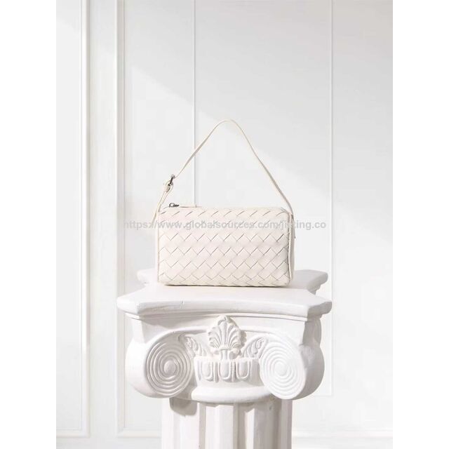 Wholesale Crocheted shoulder bag crocheted handbag braided bag woven leather bag woven crossbody (JT2925)